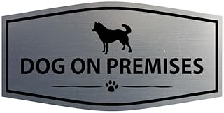 Motto Lita Fancy Paws, Dog On Premises Wall or Door Sign