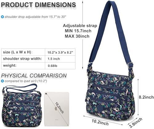 Image of Pealwel Women Shoulder Handbag Roomy Multiple Pockets Bag Ladies Crossbody Purse Tote Top Handle Satchel