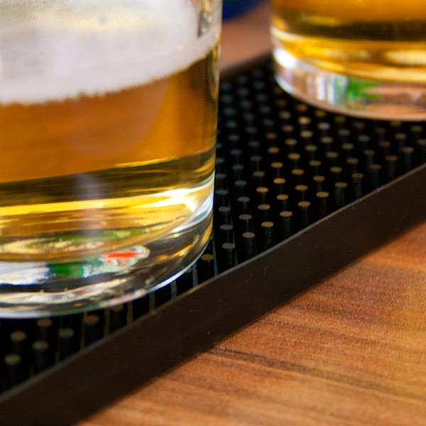 Bar@drinkstuff Alfombrilla de goma para barra de 24 pulgadas, paquete de 12