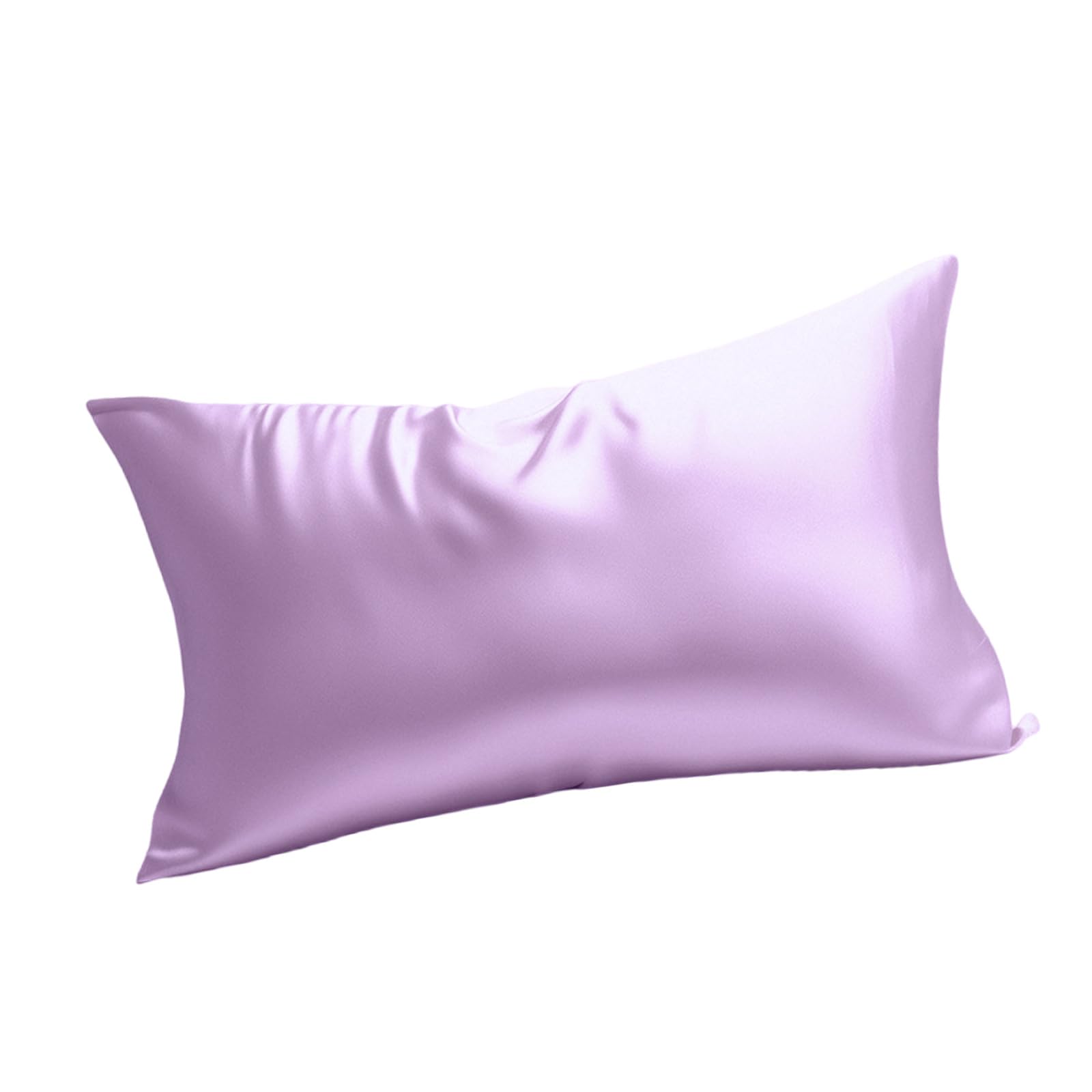 Smooth Fabric Pillowcase Sleeve Simulated Silk for Smooth Touching Comfortable & Colorfast Invisible Zippered Type Cooling Pillowcase