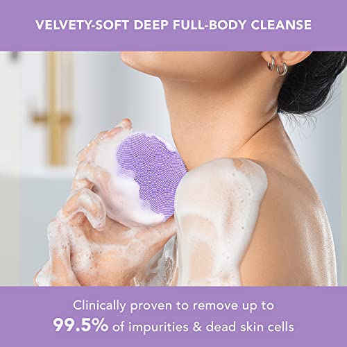 FOREO LUNA 4 body Lavender, Massage Body Brush, Whole Body Cleanser & Exfoliator, Exfoliating Body Scrubber - Image 2
