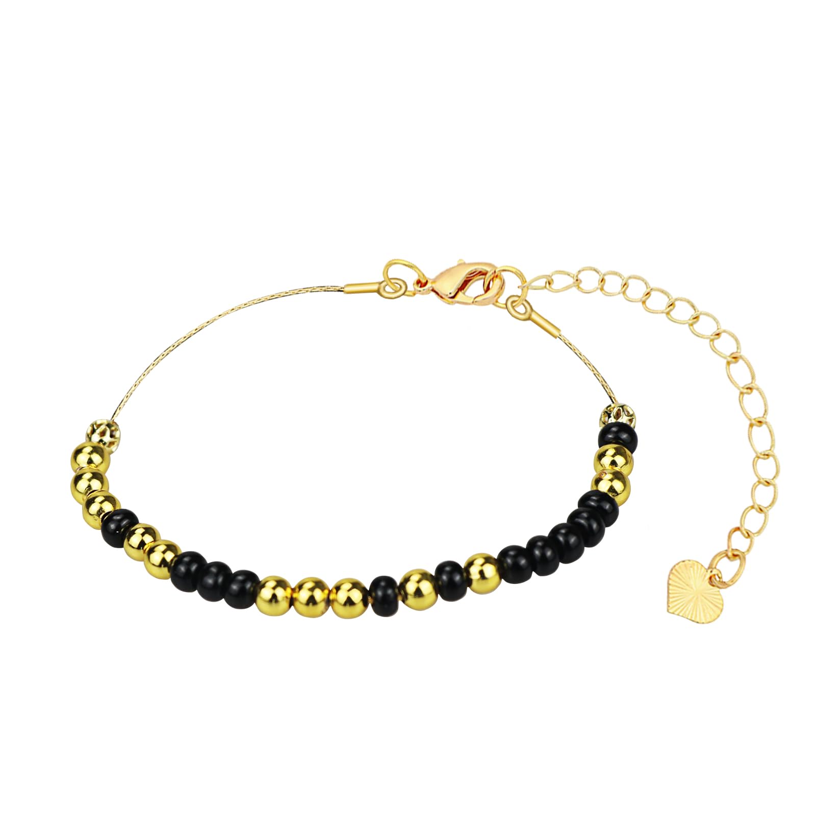 Morse Code Custom Bracelets, Rope And Metal Chain Beaded Bracelets, Motivational Bracelets Adjustable Morse Bracelets For Couples Mom Daughter Best Friend