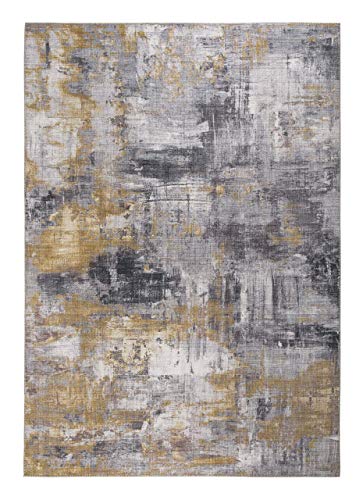 Luxor Living Designteppich Prima, Vintageteppich, hochwertig gewebt, grau - gelb, 200 x 290 cm Cover