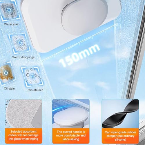 Brosse magnétique double face efficace pour vitrage maison et camion - 8