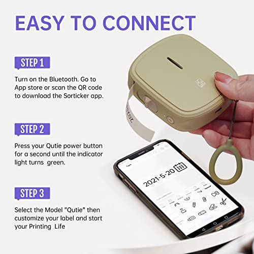 Label Makers Machine With Tape Built-In Cutter Portable Bluetooth Handheld Sticker Printer For Home Office Organization Ios Android Multiple Templates Fonts Icon Mini Inkless Labeler Usb Rechargeable #TOP2