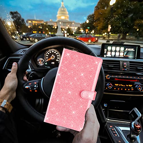 Image of TOURSUIT Car Registration and Insurance Card Holder, Glitter Pink