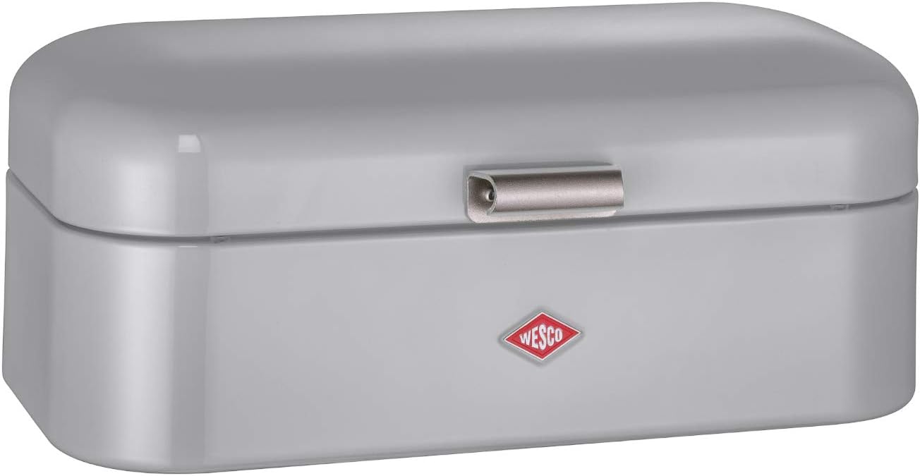 Wesco235-201-76 Grandy Steel Bread Box, Cool Grey