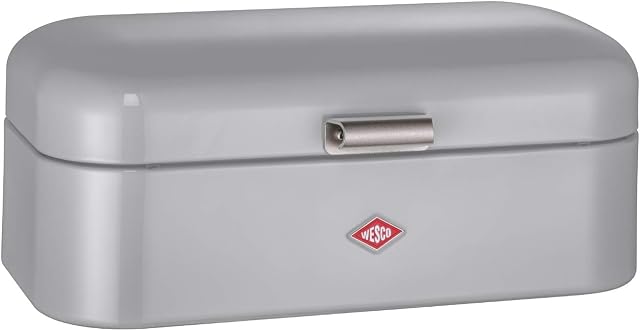 Wesco Grandy 235 201 Inch Powder Coated Steel Bread Bin 42 x 23.0 x 17.0 cm, Grey