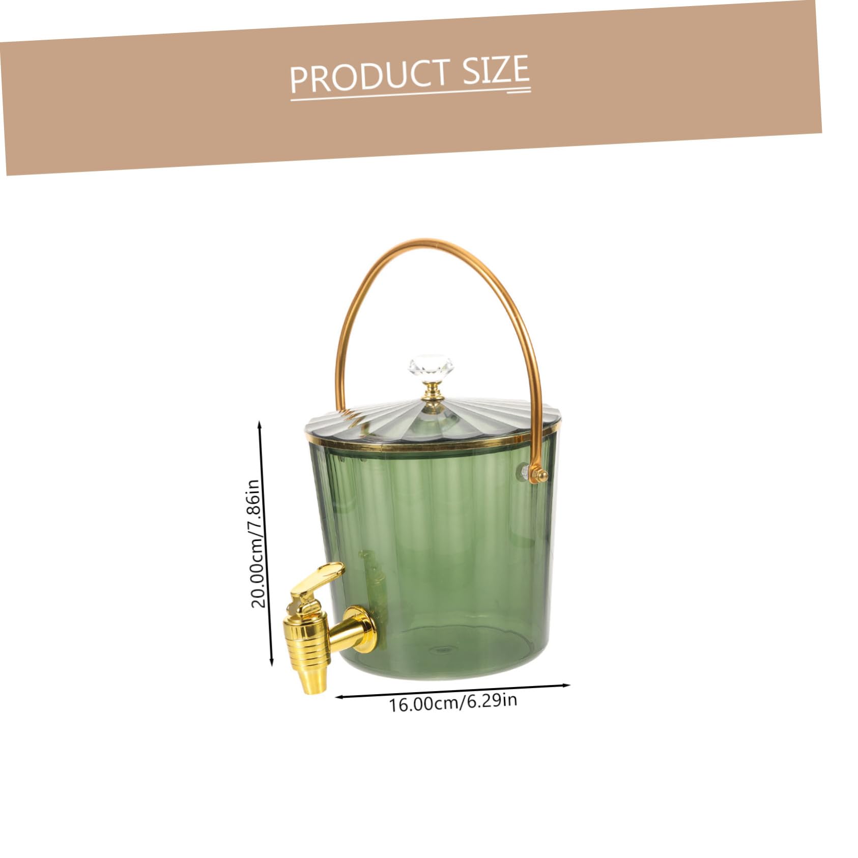 Sosoport Beverage Dispenser with Spigot Lid Drink Jug for Fridge Practical Juice Container for Parties Hotels and Drink Shops Sturdy Safe Wine and Juices