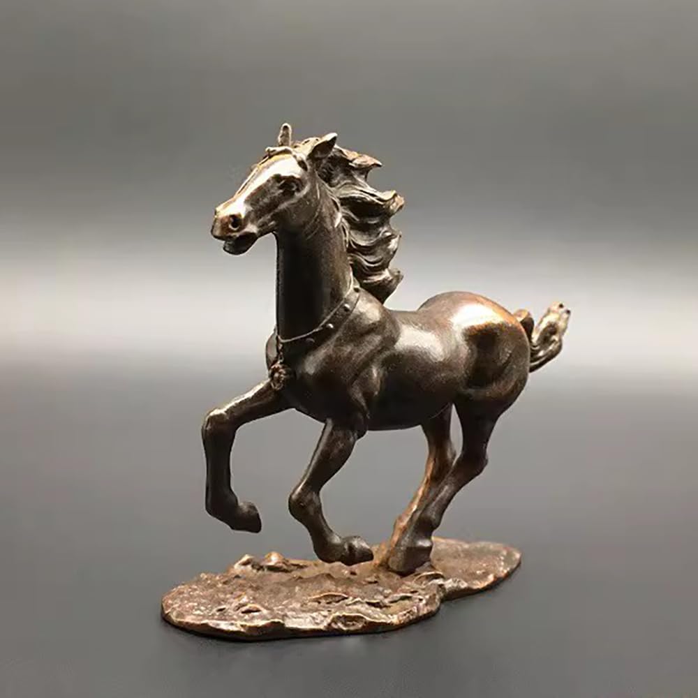 Amazon.co.jp: HORISO 馬 置物 金属製 小さめ 10cm 干支 午 風水グッズ