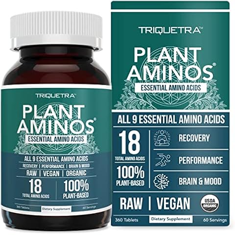 Plant Aminos Organic Essential Amino Acids & BCAA - 360 Tablets Cover