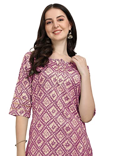 Image of Youthnic Women's Rayon Foil Print Kurta and Palazzo Set