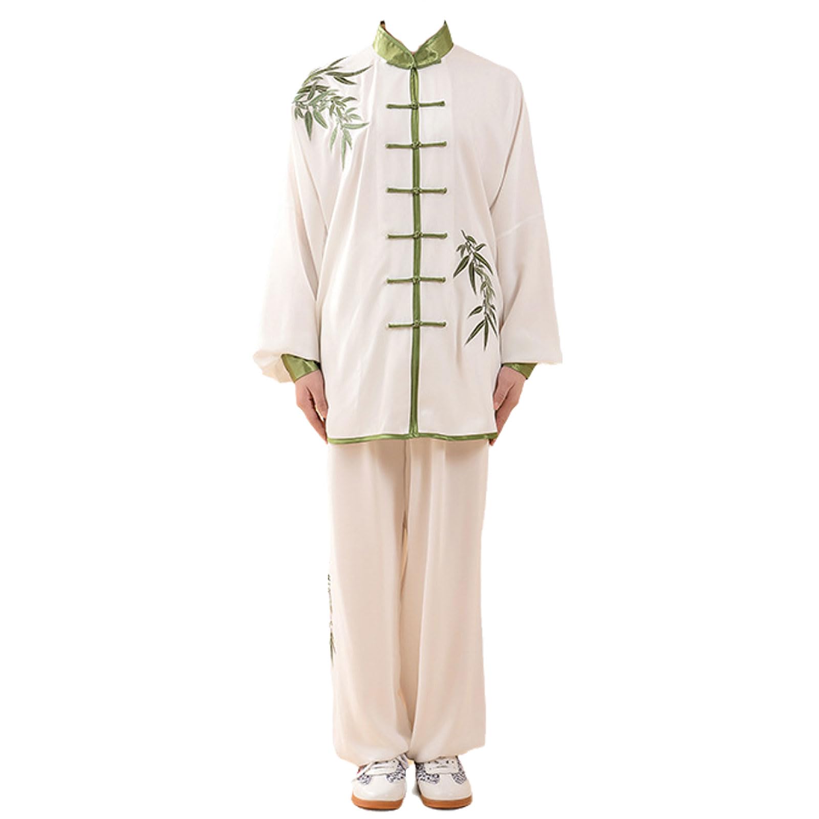 Tai Chi Abbigliamento,Tuta da Donna per Arti Marziali,Abbigliamento per Meditazione e Qigong,Uniforme Kung Fu Unisex,Leggero E Confortevole,per Esercizi Mattutini,Tai Chi,Kung Fu
