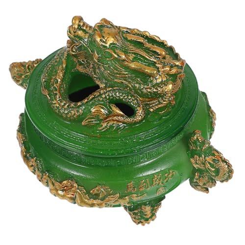 RORPOIR Small Incense Burner Chinese Style Incense Censer Lid Feng Shui Aromatherapy for Home Decor Scent Burner for Meditation