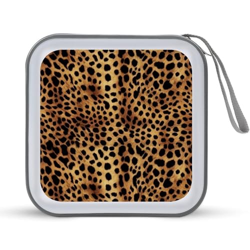 Étui pour 40 CD et DVD compact One Size au motif imprimé léopard