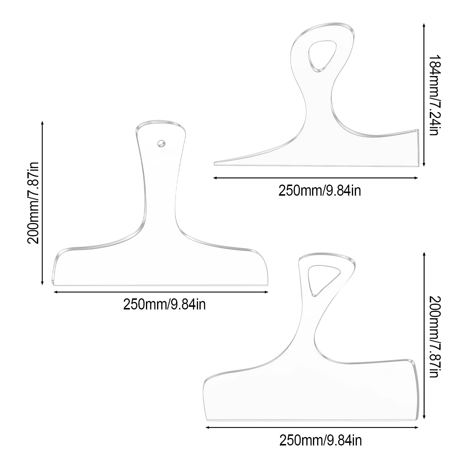 Clear Acrylic Router Template – Cutting Board Stand Template For Charcuterie Boards (5.5" X 6", Fits 2.25" Thick Boards)
