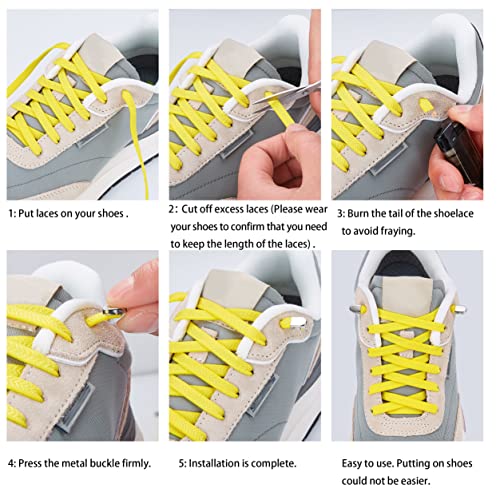 elastic shoe laces for kids and adults tieless shoelaces for sneakers no tie shoe laces