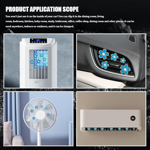 Image of 8PCS Daisy Flower Air Vent Clip Accessories, Air Conditioning Outlet Clip, Car Air Freshener Dashboard Accessories Charm, Auto Decorations Interior Universal Car Fresheners for Women