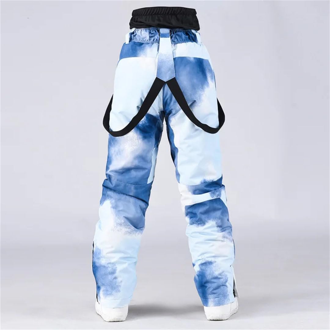 Suwequest Pantaloni da sci e snowboard, unisex, caldi e antivento, ideali per ciclismo e campeggio