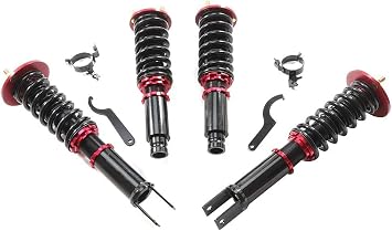 Coilovers Suspension Kit Fit for Honda for Accord 1990-1997, for Acura for CL 1997-1999 Coilovers Struts, Height Adjustable Lowering Kit, Red