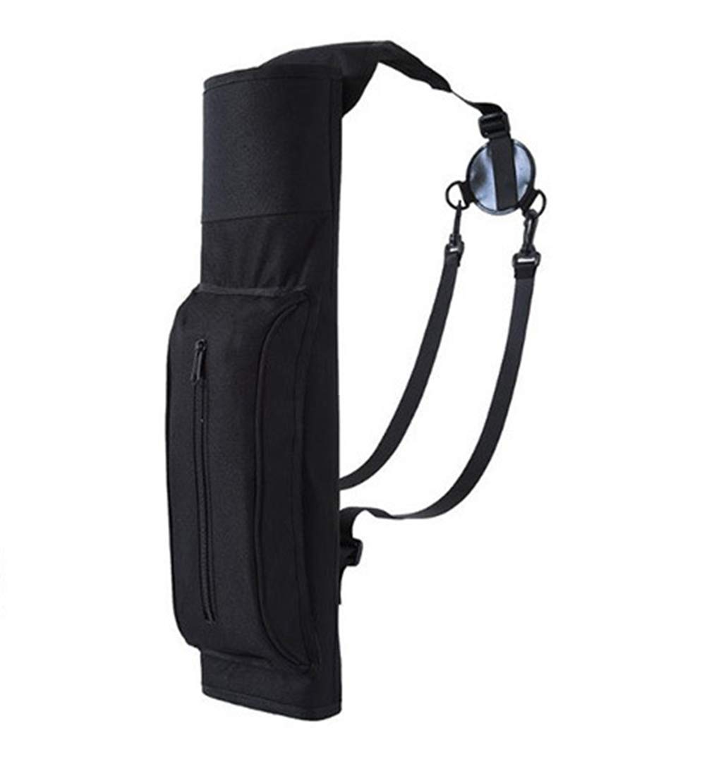 NzbbArchery deluxe canvas back arrows quiver for outdoor hunting target,Black