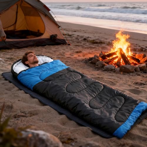 Sac de couchage chaud de camping et randonnée d'automne - 2