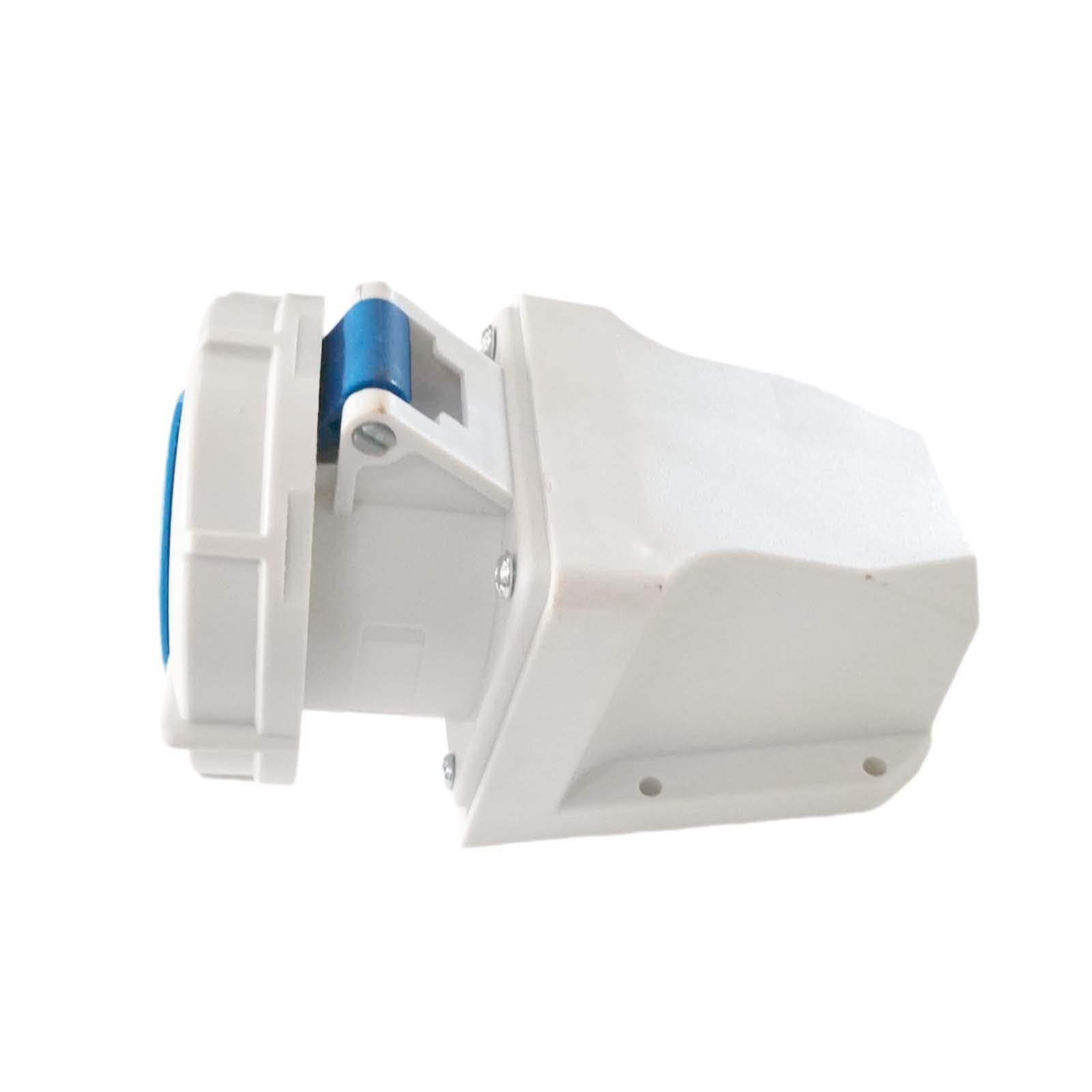 Qianly Conector Industrial Impermeable IP67, 32a 220v-250v 2p + e Azul