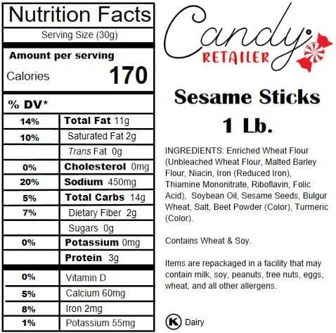 Candy Retailer Sesame Sticks 1 Lb - Thumbnail 2