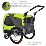 DOGGYHUT® Premium M Hundeanhänger 2-in-1 Hundebuggy & Jogger Fahrradanhänger für Hunde bis 23kg
