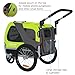 DOGGYHUT® Premium M Hundeanhänger 2-in-1 Hundebuggy & Jogger Fahrradanhänger für Hunde bis 23kg