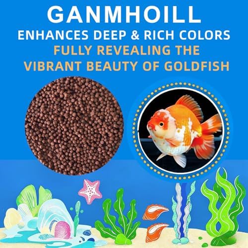GANMHOILL Pond Fish Food - Natural Color Enhancing with Antarctic Krill & Spirulina, Clear Water Formula for Growth, Convenient Moisture-Proof Packaging, Suitable for Koi & Goldfish — view 4