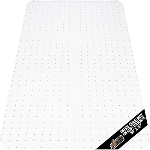 Miniatura 10 de GORILLA GRIP Tapete transparente antideslizante para silla de oficina para suelos de alfombra, 32.5 x 48 pulgadas, suave deslizamiento deslizante