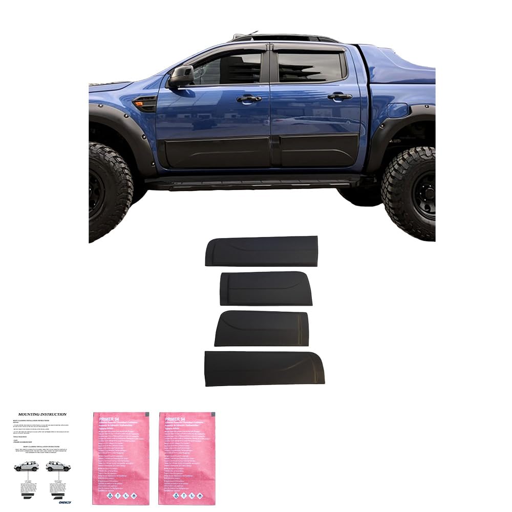 Osłona karoserii, ochrona drzwi do Ford Ranger T6-T7-T8 2012-2022, 4-częściowy