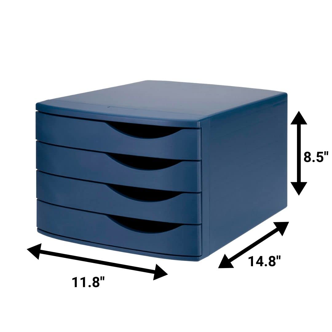 Re-Solution 2686374302 Class'box 4 grands tiroirs Bleu