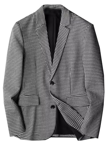 Veste de costume homme pied-de-poule confortable pour rester élégant au banquet