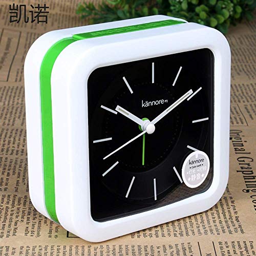 Wecker für Kinder Lernen 4-Zoll großen Dial Analog-Quarz-Wecker Mini No Noise Mit Nachtlicht Reisewecker