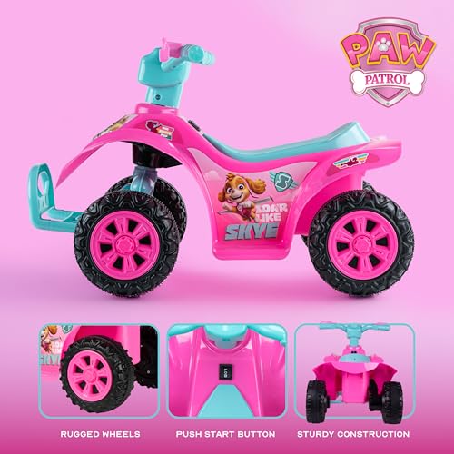 Image of Paw Patrol Skye - 6V Kids Ride-On ATV with Rechargeable Battery and Reverse | Paw Patrol Skye - 6V Kids Ride-On ATV with Rechargeable Battery and Reverse