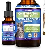 Cat Constipation Relief, Constipation Relief for Cats, Cat Constipation Support, Promotes Digestive Health, Chicken Flavor Natural Herbal Supplement, 60 ml/2 Fl Oz