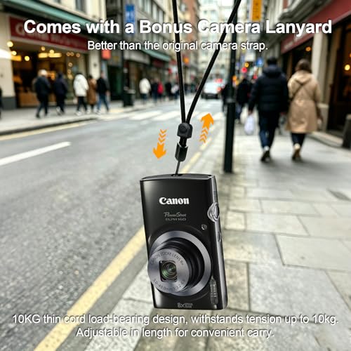 Funda para cámara Lacdo compatible Canon PowerShot ELPH 360 miniatura 4