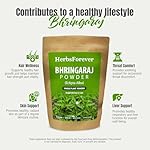 HerbsForever Bhringaraj(Eclipta Alba)-Whole Plant Powder Hair, Scalp & Liver Support Wild Harvested -Non GMO - 2X Potency| Ultra Clean| NO Sand & Mud | Steam Sterilized| 16oz-1LBS Ayurvedic Premium - Image 5