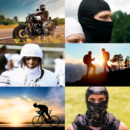 Image of SLEEFS Balaclava Face Mask Men & Women - Loose Fit, Breathable Ski Mask Shiesty for Football, Cycling - All Weather Use