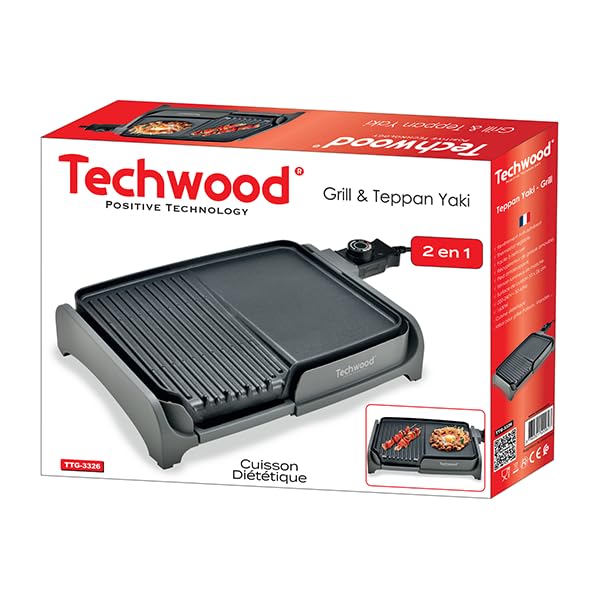 Parrilla y teppan Yaki Power TTG-3326 TECHWOOD