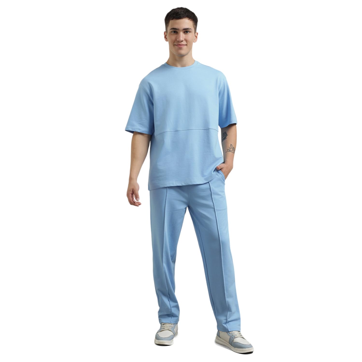 NOBERO Men's Cotton Blend Casual Style Co-Ord Sets-picture-39