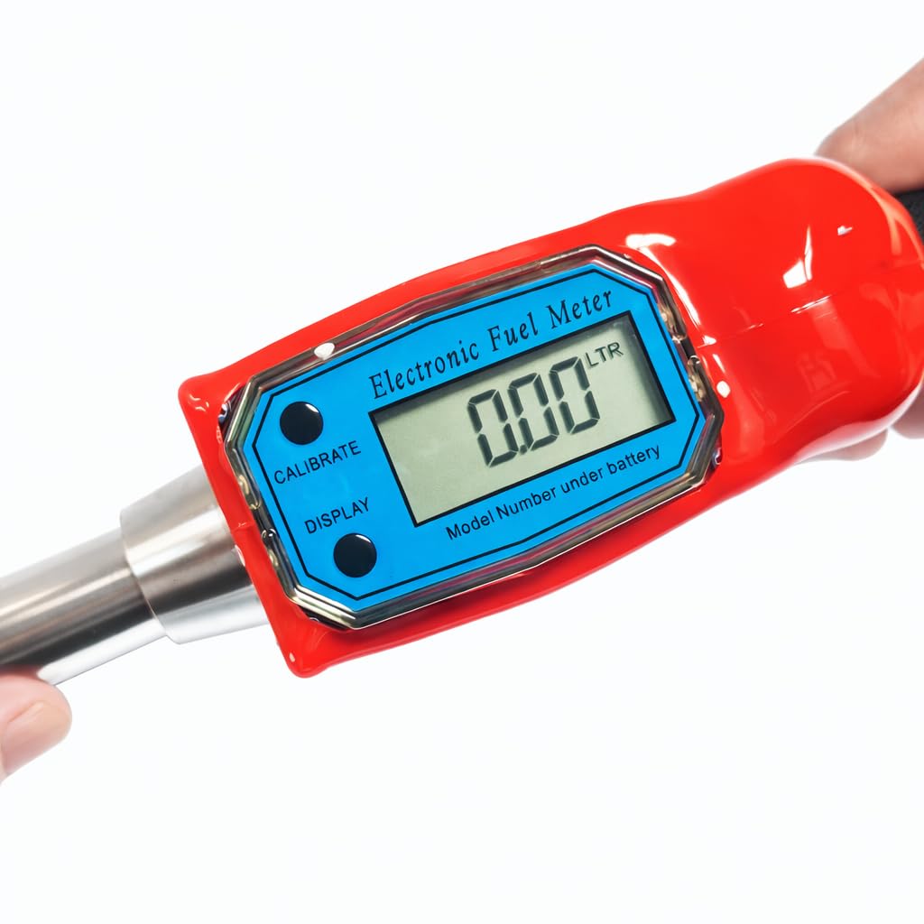 KATSU Dispensador de Diésel Pistola Medidor de Flujo Digital 1" 25mm Combustible de Gasolina Boquilla de llenado de Gasolina para Tractores Camiones Automóviles Marinos 482215