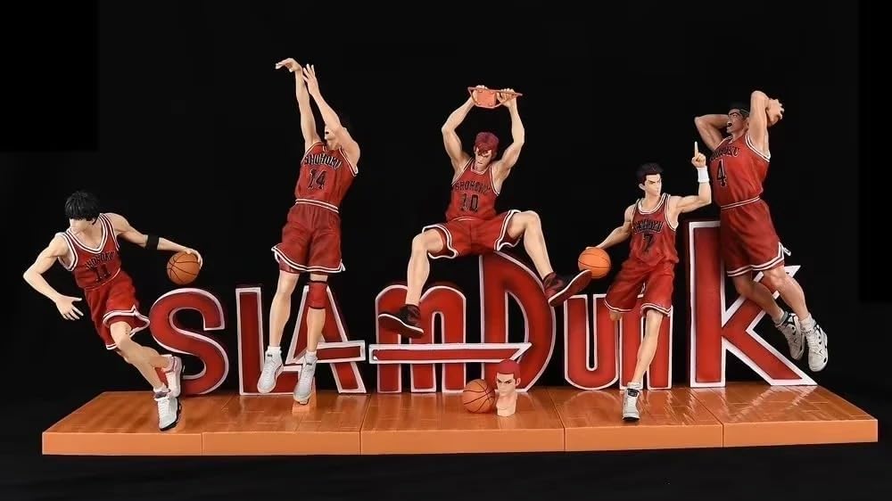 REOZIGN Statua Figura di Slam Dunk, Figura del Personaggio in PVC Figurine Cosplay Modello da Collezione Decorazione Regalo per Fan degli Anime (Mitsui Hisashi)