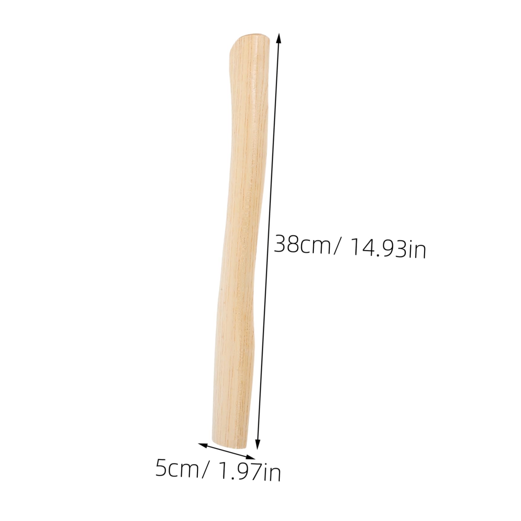 jojofuny Wooden Axe Handle Durable Hardwood Replacement for Carving Hatchet Camping Hatchet Garden Fork Smooth Finish for Comfortable Grip Multipurpose Tool for Chopping Splitting