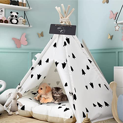 Pet-Teepee-Pet-Tent-for-Dogs-Puppy-Dog-Cat-Bed-with-Cushion-Blackboard-Luxery-Dog-Tents-Pet-Houses-Washable-Dog-Cat-Houses-for-Dog-Cat-Rabbit - Cucciolini Doodles   Pet-Teepee-Pet-Tent-for-Dogs-Puppy-Dog-Cat-Bed-with-Cushion-Blackboard-Luxery-Dog-Tents-Pet-Houses-Washable-Dog-Cat-Houses-for-Dog-Cat-Rabbit