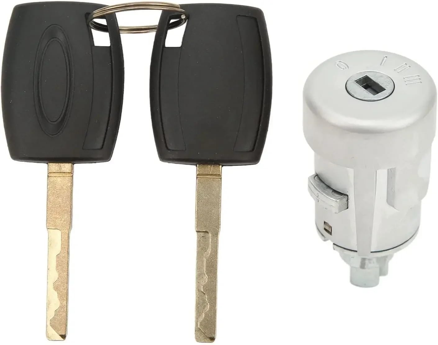 Car Lock Barrel 1926227 Compatible with Transit for Custom for Tourneo for Custom 2012-2019 Car Ignition Barrel Switch with 2 Keys