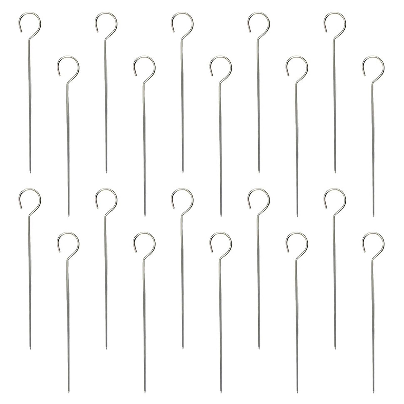 Brochettes en acier inoxydable 50 pièces pics pour barbecue et friteuse