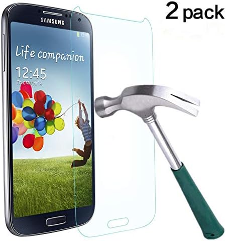 TANTEK Tempered Glass Screen Protector for Samsung Galaxy S4-2 Pack